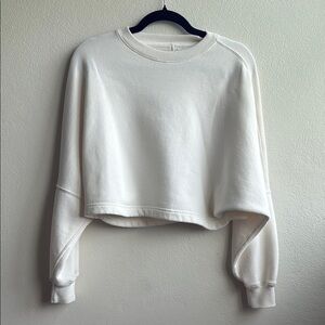 Abercrombie & Fitch off white Boxy Sweatshirt